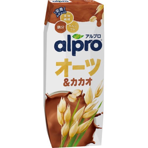 ダノンジャパン アルプロ 食物繊維＆鉄分 オーツ＆カカオ  贅沢チョコレートの味わい 250ml×1...