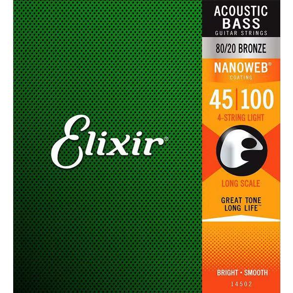 Elixir アコースティックベース弦 14502 NANOWEB LONG SCALE LIGHT...
