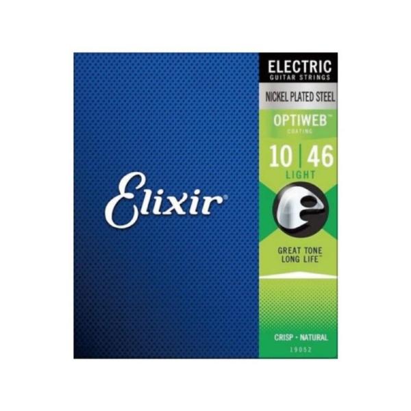 【エレキギター弦】Elixir エレキ ギター弦 19052 OPTIWEB Light 10-46...
