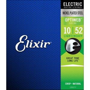 Elixir エレキギター弦 19077 OPTIWEB LIGHT/HEAVY 10-52 正規品