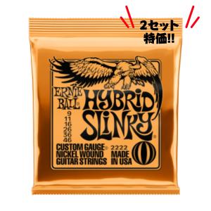 ERNIE BALL　アーニーボール　2222 09-46　弦　ダース　セット アーニーボール 【2セット】 ERNIE BALL 09-46 Hybrid Slinky(2222