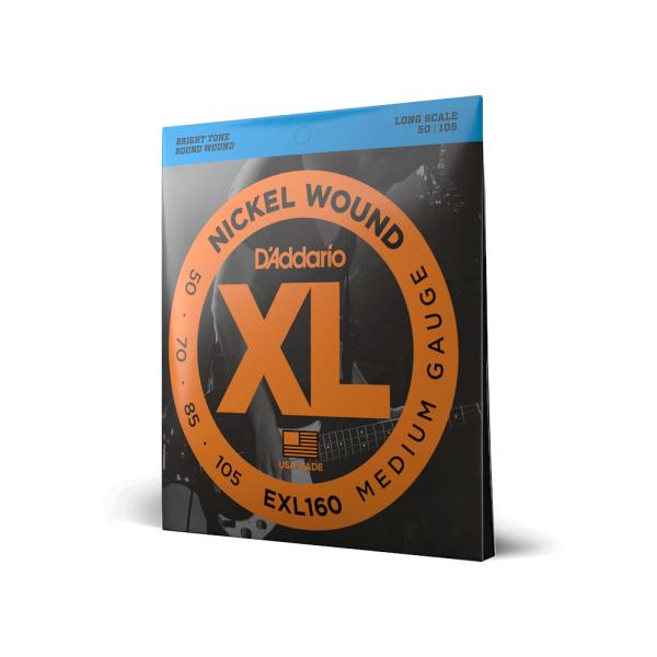 【エレキベース弦】 ダダリオ D&apos;Addario EXL160 Medium Long 50-105...