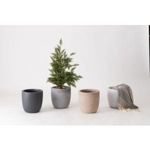 グリーンベース プランター 植物 植木鉢 ニュアンスカラー マット くすみカラー 植え込み おしゃれ 直径28cm