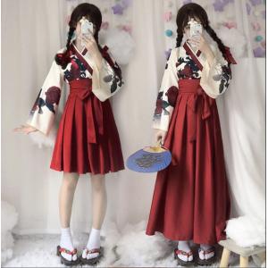 和服ゴスロリ着物2点セット コスチューム衣装レディース