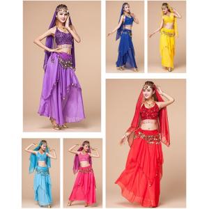 アラビアン ステージ衣装ベリーダンス衣装2点セット演出服