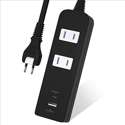 電源タップ２コンセント＋２USB type-A type-C PD QC 対応急速充電 おしゃれ ほ...