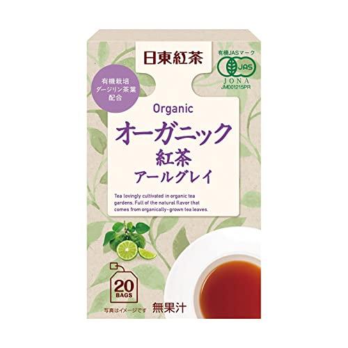 三井農林 日東紅茶 オーガニック紅茶アールグレイティーバッグ 20袋×3個