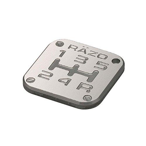 カーメイト 車用 シフトノブアクセサリ RAZO パターンバッジ MT5 アルミムク ガンメタリック...