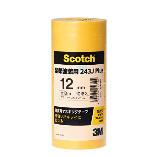 スリーエム 塗装用 マスキングテープ 12mmX18m 10巻入