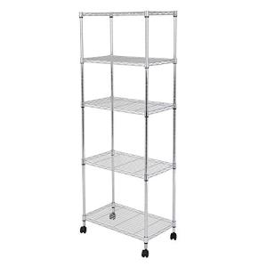 ベーシック 3段スチールラック キャスター付き 耐荷重68kg 幅58.9×奥行