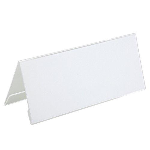 ライオン事務器 ポップスタンド カード立て V型 80×200mm V-200 アクリル