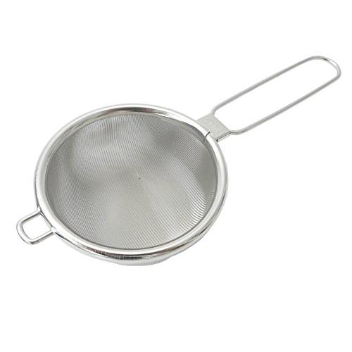 エムテートリマツ 18-8 ハイテック茶こし バラ 中 1702905 シルバー