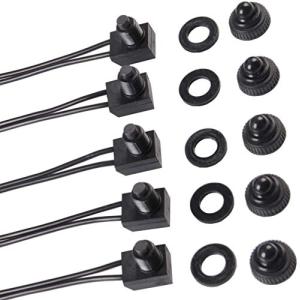 Kiligen 5個 12V 防水プッシュボタ...の詳細画像1