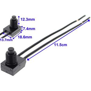 Kiligen 5個 12V 防水プッシュボタ...の詳細画像3
