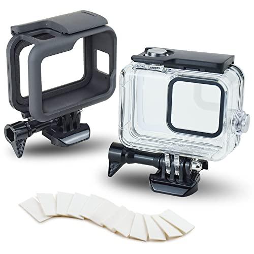 LYSTAR アクションカメラ用 ハウジング防水ケース+衝突防止フレーム 2点セット 「GoPro ...