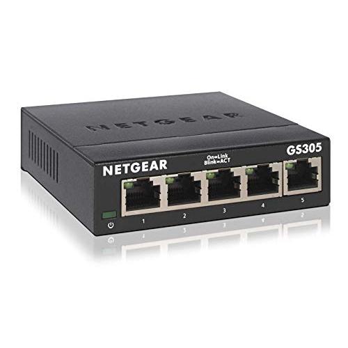 NETGEAR スイッチングハブ 5ポート ギガビット 金属筐体 静音ファンレス 設定不要 GS30...