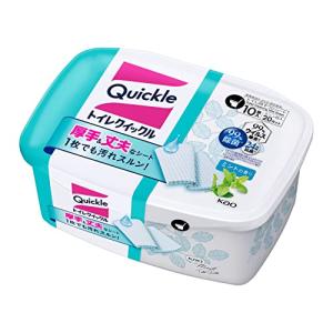 クイックル トイレクイックル トイレ用そうじシート 容器 10枚入 ミント｜otogizakka