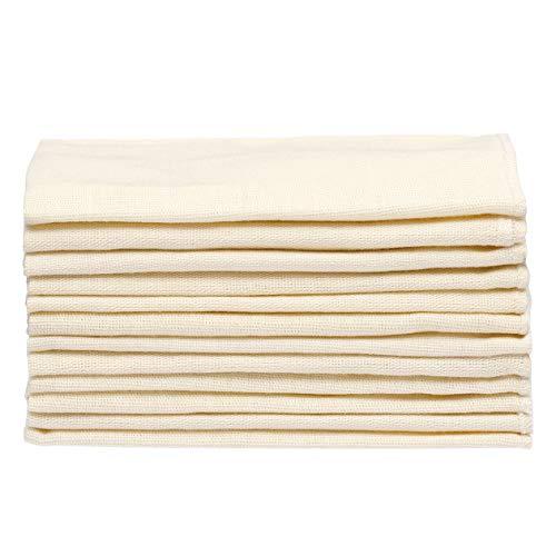 無印良品 落ちワタ混ふきん12枚組 生成 約幅40×奥行40cm MCB35A7A