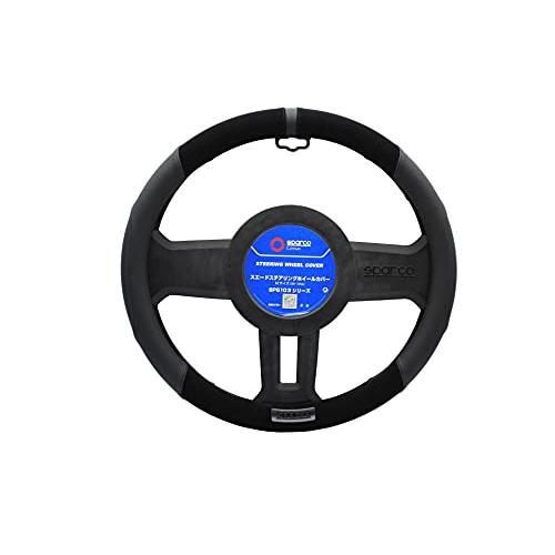 SPARCO-CORSA スパルココルサ ステアリングカバー Mサイズ ブラック SPS103BK_...
