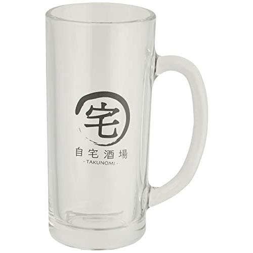 サンアート おもしろ食器 宅飲み ガラス ジョッキグラス 約330ml 自宅酒場 日本製 SAN39...