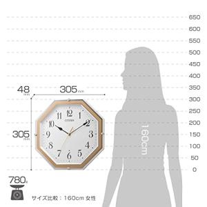 リズム(RHYTHM) シチズン 掛け時計 電...の詳細画像2
