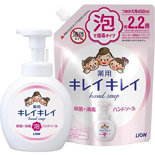 (医薬部外品)キレイキレイ 薬用 泡ハンドソープ シトラスフルーティの香り 本体大型ポンプ500ml...