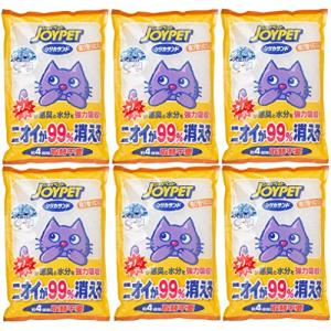 JOYPET(ジョイペット) 猫砂 シリカサンドクラッシュ 4.6L×6個 (まとめ買い)｜otogizakka