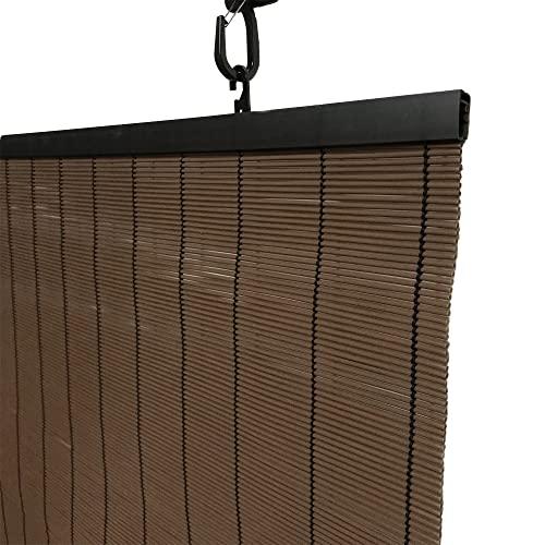 水勘製簾所 カラー すだれ ブラウン 約88cm×135cm 日本製 和洋室にあうマルチデザイン 室...