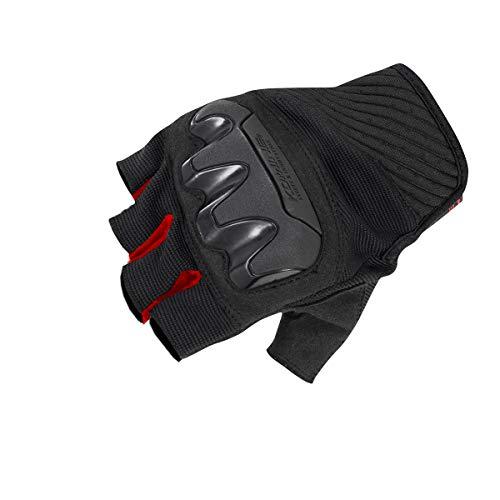 [コミネ] バイク用 プロテクトメッシュハーフフィンガーグローブ ブラック/レッド XL GK-24...
