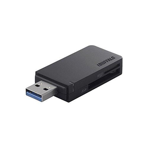 BUFFALO 高速カードリーダー/ライター USB3.0&amp;ターボPC EX対応モデル ブラック B...
