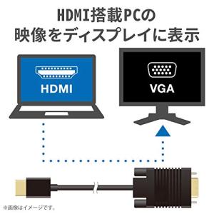 エレコム 変換ケーブル HDMI VGA 1....の詳細画像1
