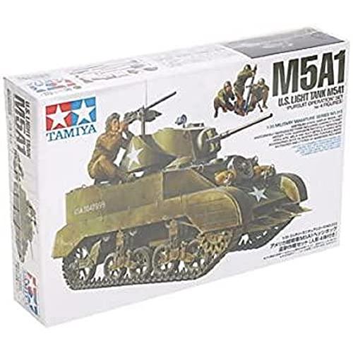 タミヤ 1/35 ミリタリーミニチュアシリーズ No.313 アメリカ陸軍 軽戦車 M5A1 ヘッジ...