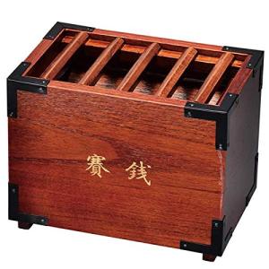 サンメニー 賽銭箱 箱型賽銭箱 木製 レトロ調小物 (約)11.2×17.2×13cm