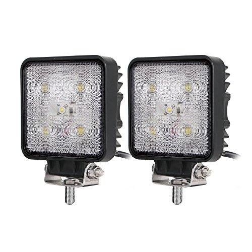 カシムラ LED ワークライト 角 2個セット LED5灯 白色 15W 975lm 6000K ノ...