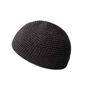 [WHIPPY] メンズ シームレス コットン イスラム帽 ワッチキャップ 帽子 ビーニー 伸縮あり フリーサイズ ニット帽 (00ブラック2)｜otogizakka