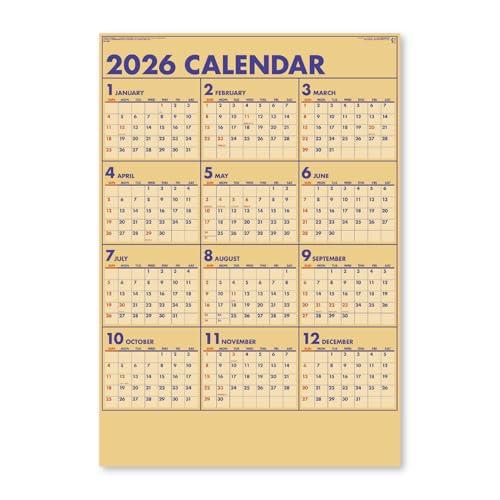 新日本カレンダー 2026年 カレンダー 壁掛け 年表 クラフトプラン 740×515mm NK34...