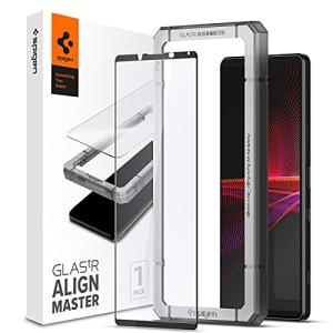 Spigen AlignMaster 全面保護 ガラスフィルム Sony Xperia 1 III 用 ガイド枠付き ソニー Xperia 1｜otogizakka