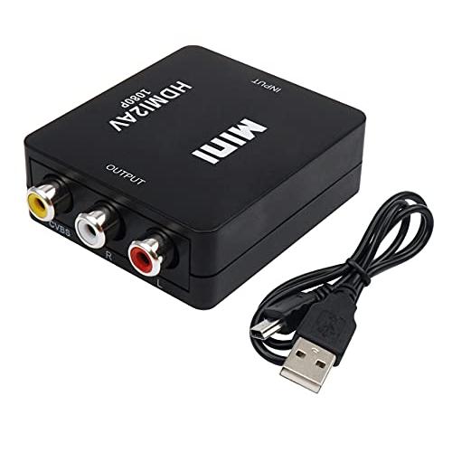 HDMI to RCA 変換コンバーター AV to HDMI 変換器 コンポジッHDMIからアナロ...