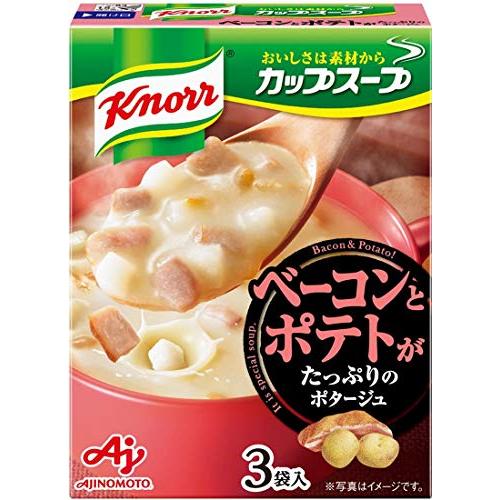 味の素 クノールカップスープ ベーコンとポテトがたっぷりのポタージュ 48.3g×4個