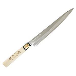 堺菊守 モリブデン鋼 ステンレス柄 和包丁 (1)柳刃 240mm【送料無料