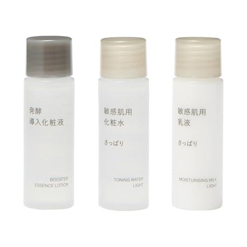 MUJI 無印良品 敏感肌用お試しセット 発酵導入化粧液/敏感肌用化粧水/乳液 20mL×3 834...