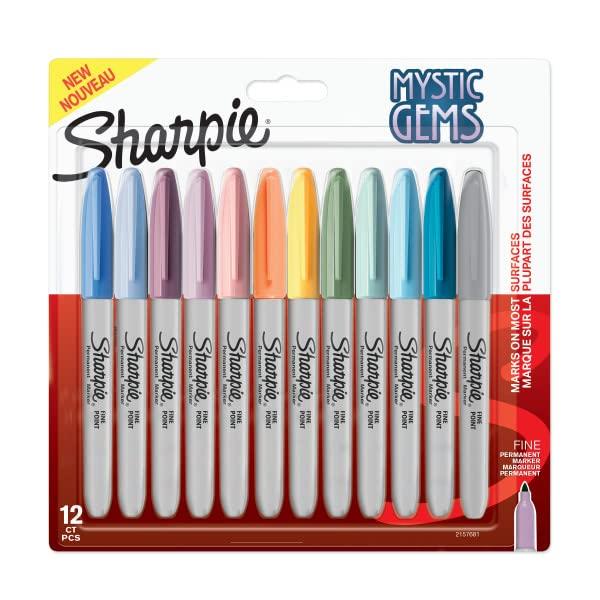 Sharpie シャーピーミスティックジェム 12本セット F 中字 油性ペン マーカー カラーペン...
