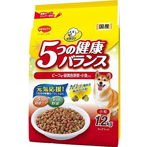 ビタワン ドッグフード 5つの健康バランス 小粒 【最適栄養バランス】 【国産】 ビーフ味・野菜入り...