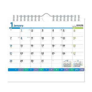 新日本カレンダー 2024年 カレンダー 卓上 ファイン プラン (ブルー) 年表付 NK560｜otogizakka