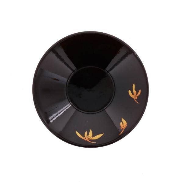 テーブルウェアイースト 茶托 丸型12cm ラン 溜 sw-007