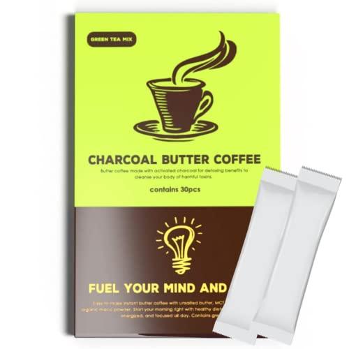 バターコーヒー MCTオイル 配合 スティック（30包）インスタント 置き換え ダイエットコーヒー ...