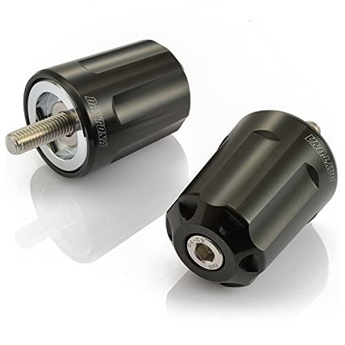 デイトナ バイク用 バーエンド アルミビレット カワサキ M8タイプ ヘビーウェイト リボルバー ブ...
