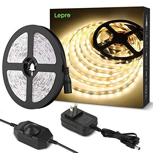 Lepro LEDテープライト 電球色 無段階調光 間接照明 ledテープ 5m 高演色タイプ スト...