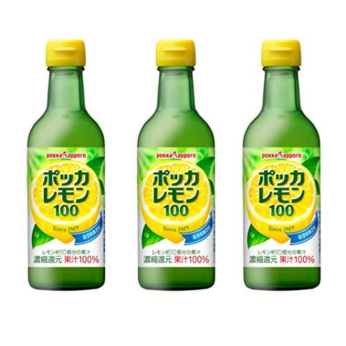 ポッカサッポロ ポッカレモン100 450ml×3本