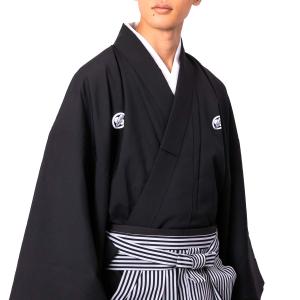 仕立てオーダー着物(もしくは羽織) 黒紋付 正絹 羽二重 : 男 仕立てオーダー着物(もしくは羽織) 黒紋付 正絹 羽二重 : 男